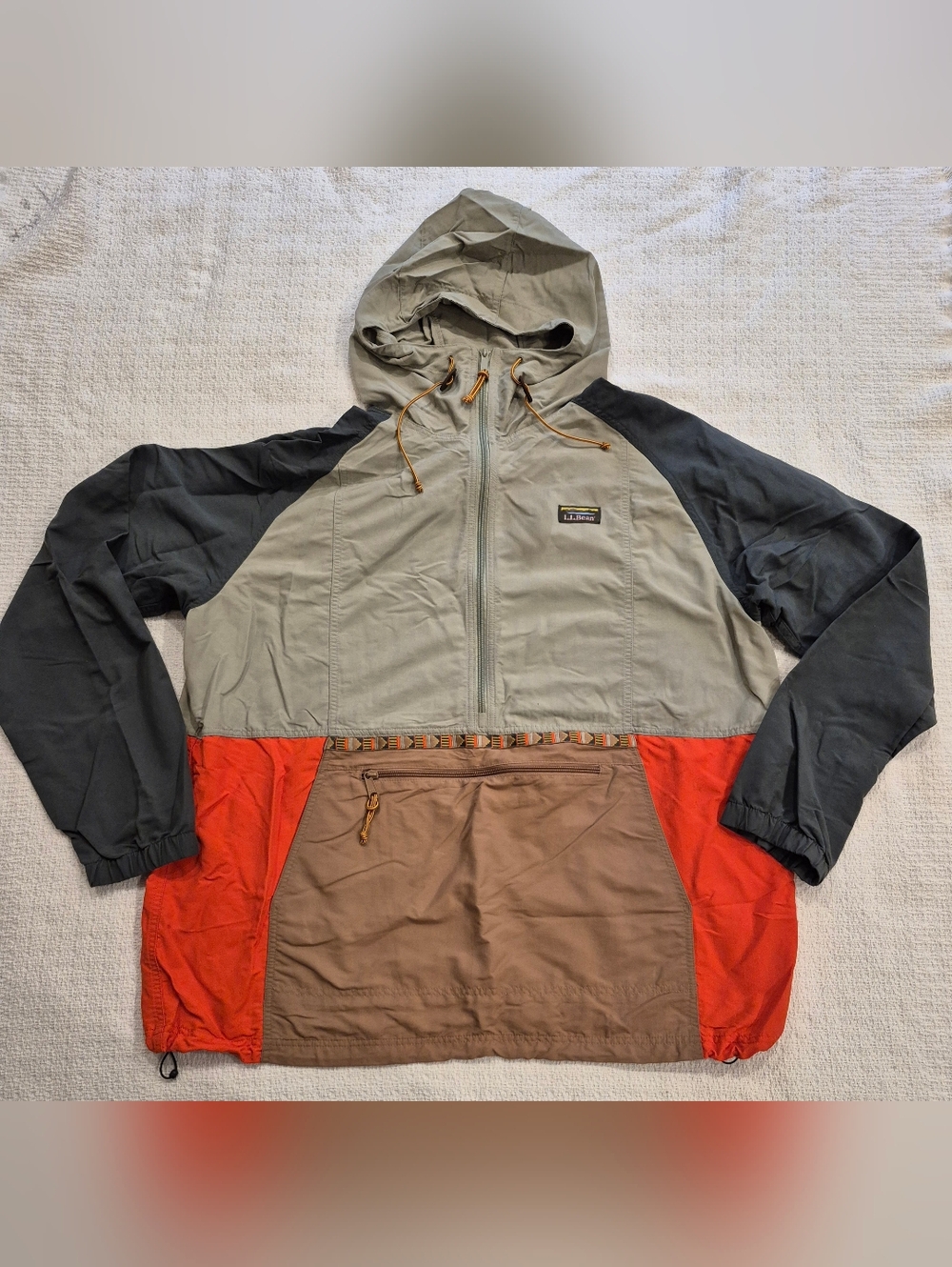 L.L. BEAN Men’s Mountain Classic Anorak Windbreaker Size Xx-Large Tall AS IS